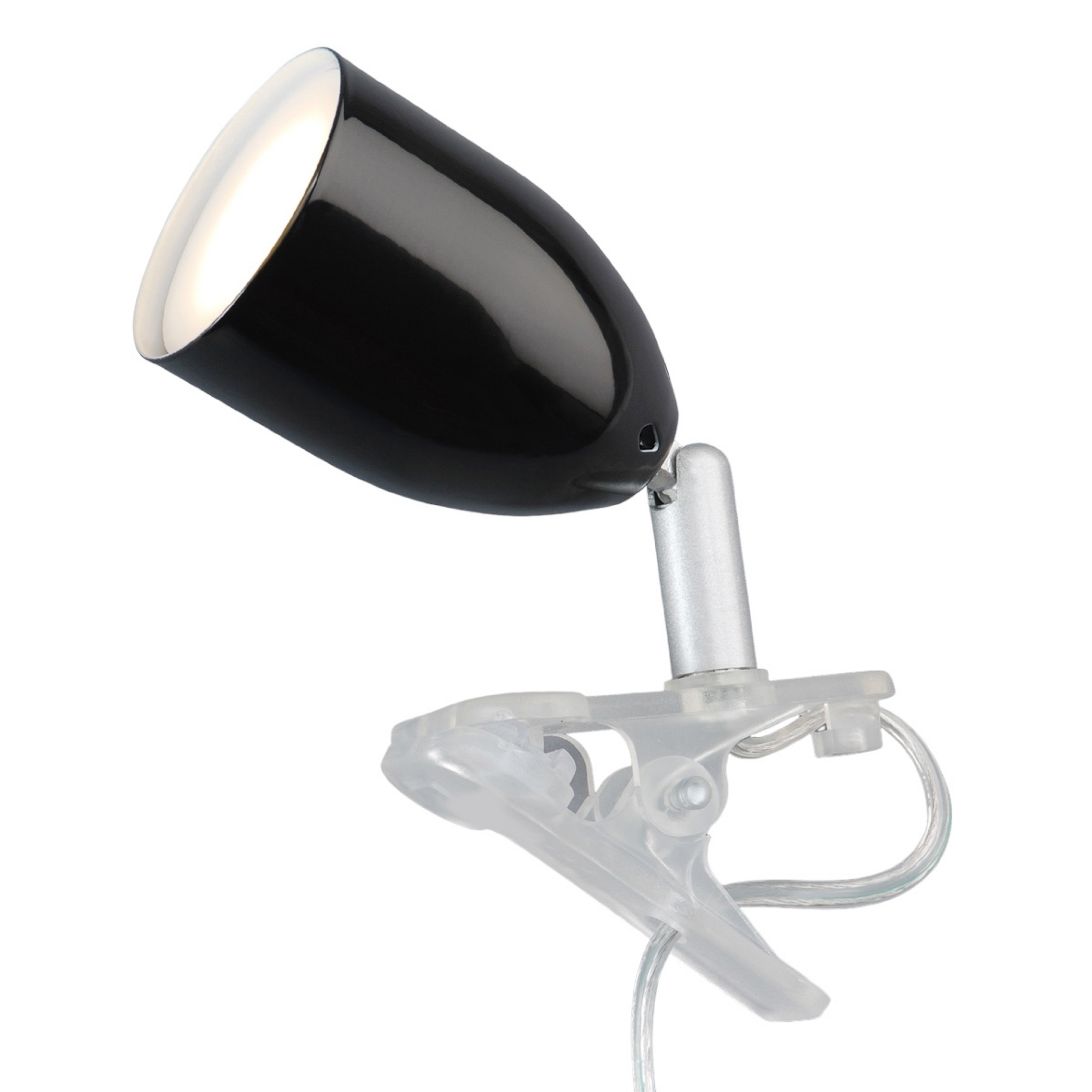 Mūsdienīga LED spaile LEO melnā krāsā