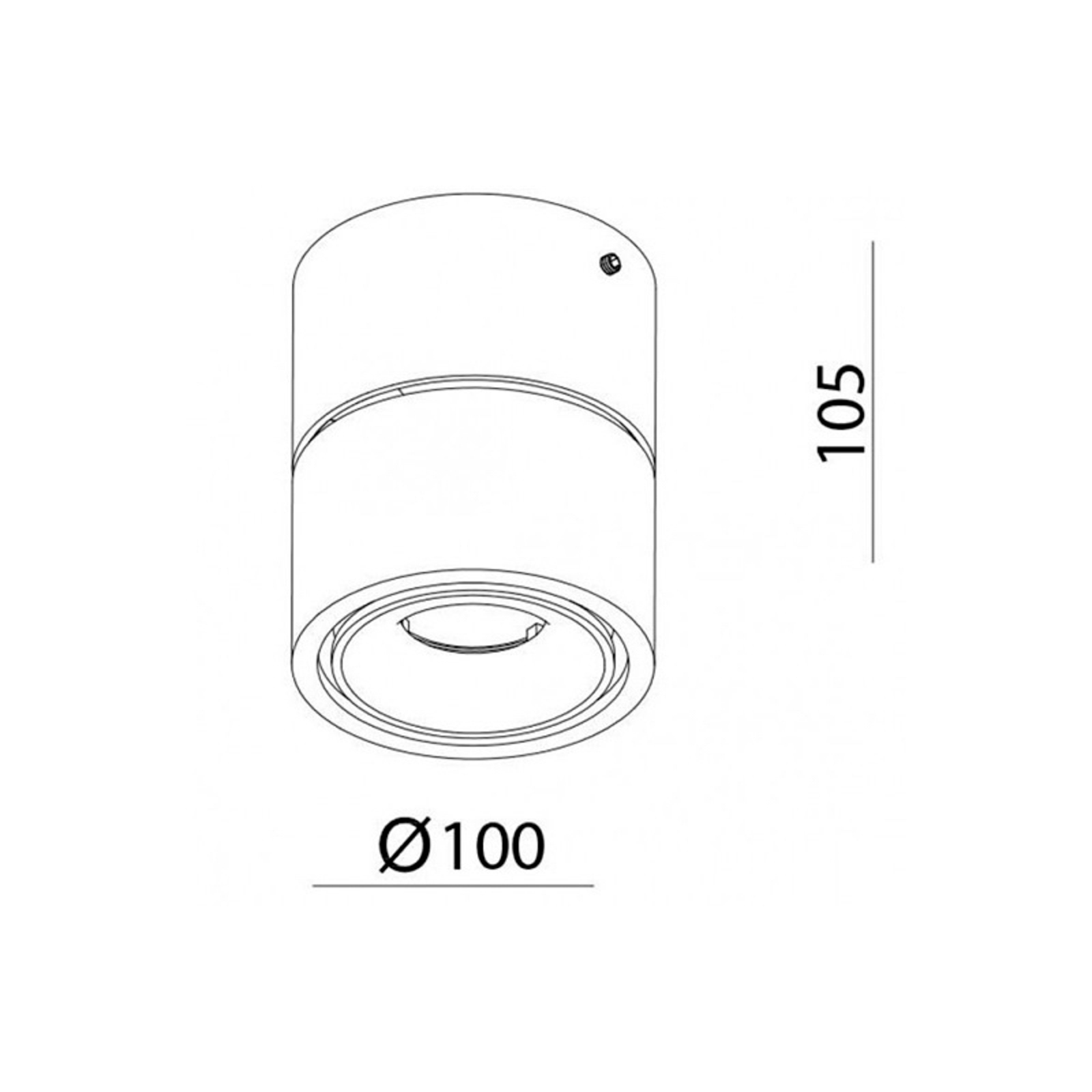 Easy W100 LED Spot 10W Preto - Antidark