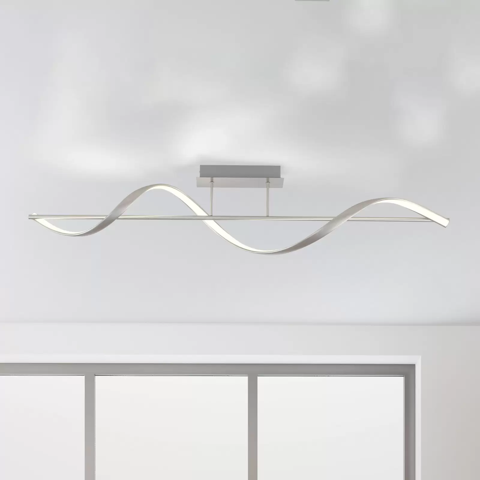 Paul Neuhaus stahl LED-Deckenleuchte, Q-Swing