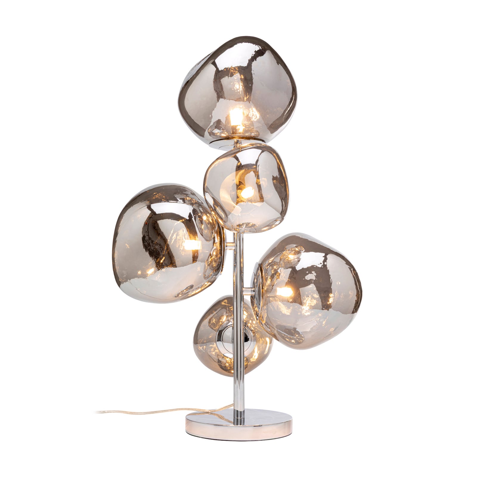 KARE gulvlampe Burbuja, sølv, glas, stål, 67 cm