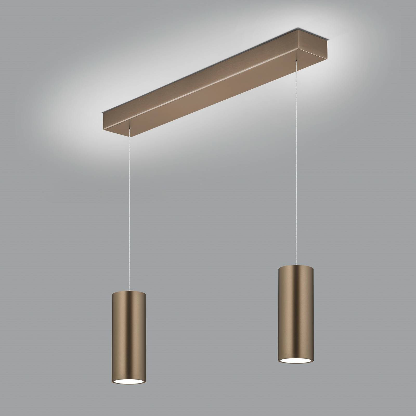 Knapstein LED závěsné světlo Helli up/down 2 zdroj bronz