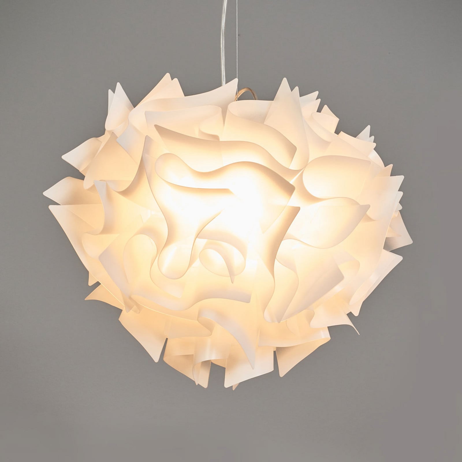 Veli Pendel Hvid Slamp - Stue - Design - Plastik - Med én lyskilde billede