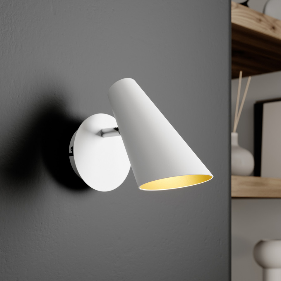 Lucande Wibke Vägglampa, vit från Lucande