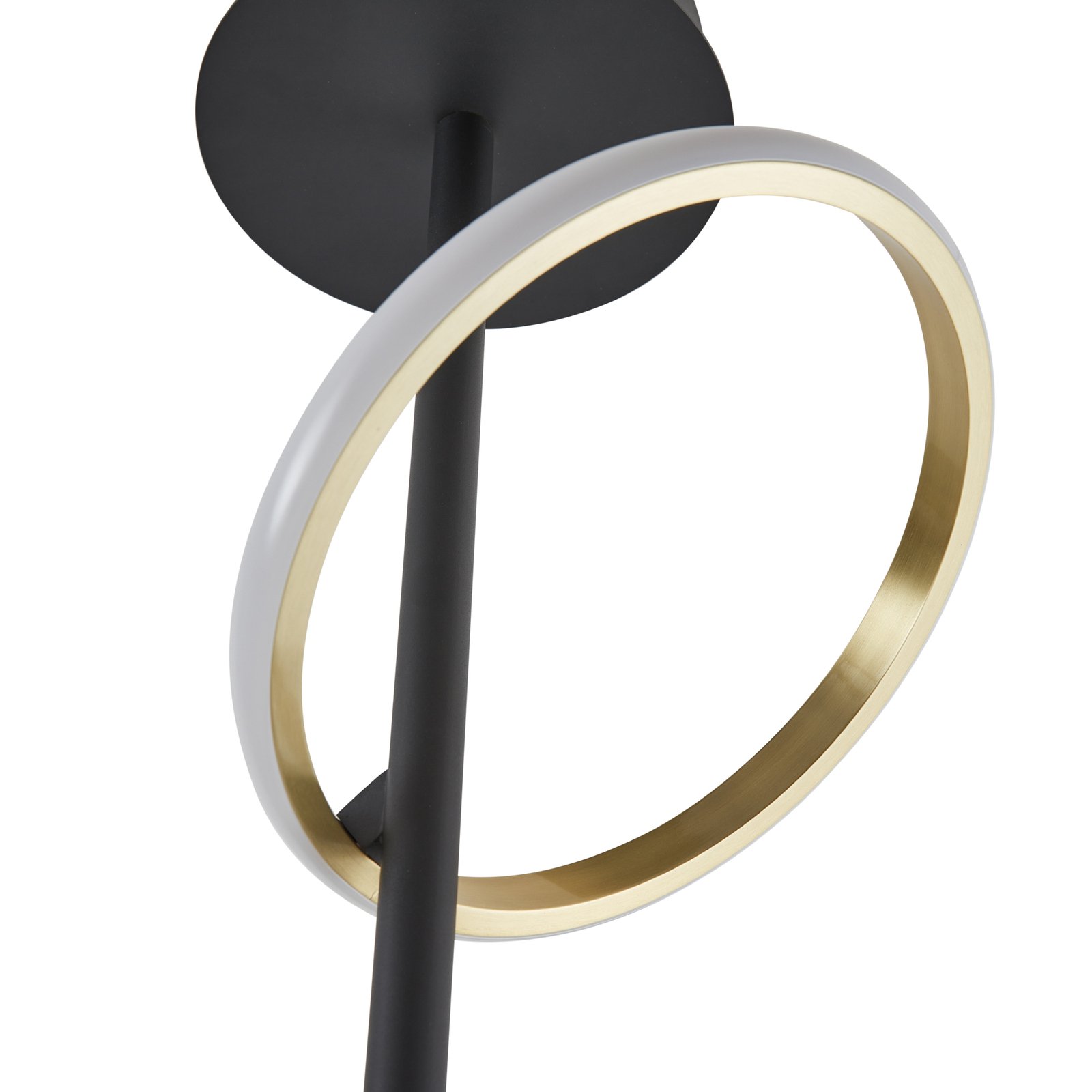 Stropné svietidlo Lucande LED Madu, čierna farba, kov, výška 75 cm