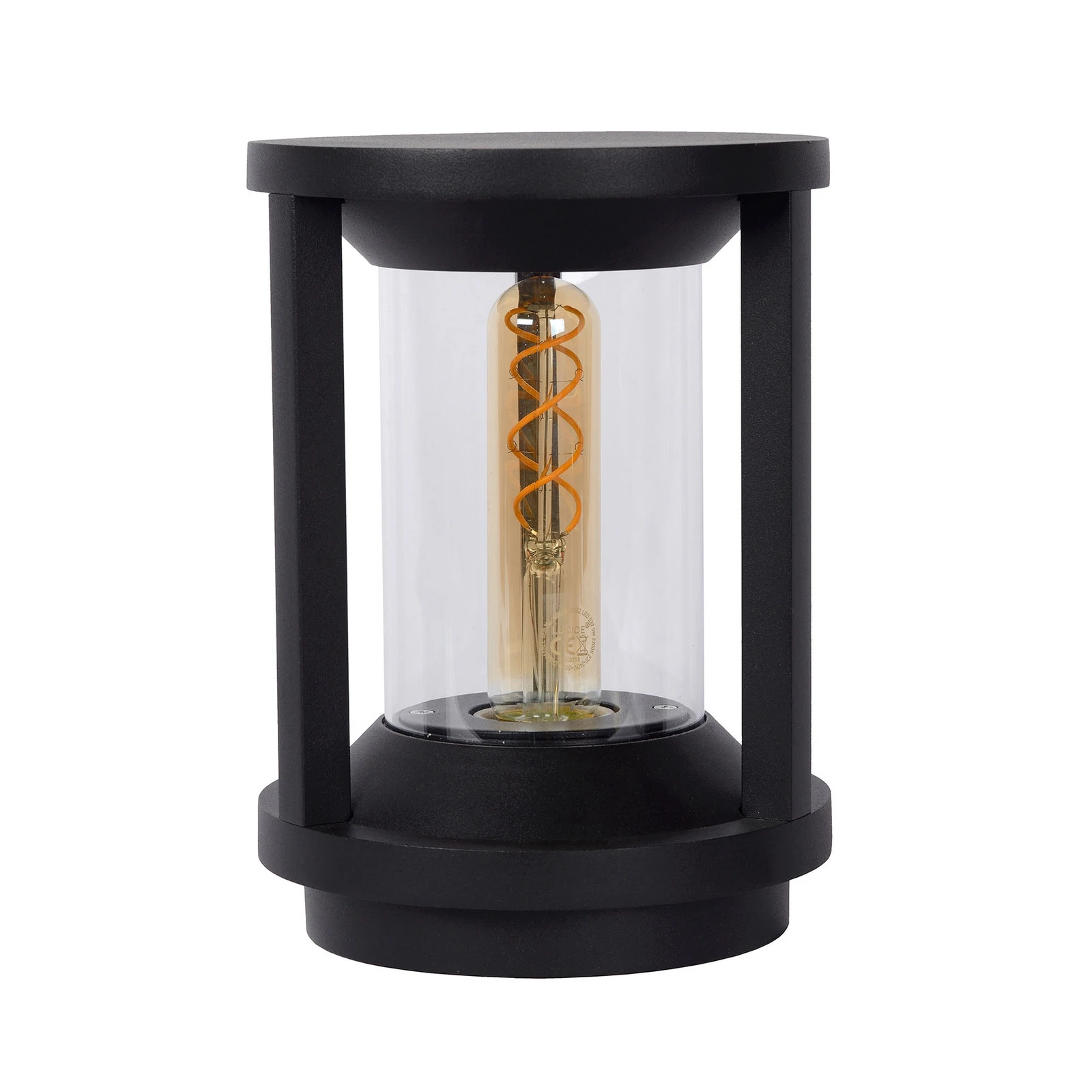 Cadix die-cast aluminium pillar light 22cm