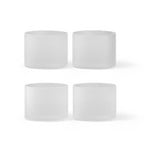 Ripple Low Glasses Set of 4 Frosted - Ferm Living