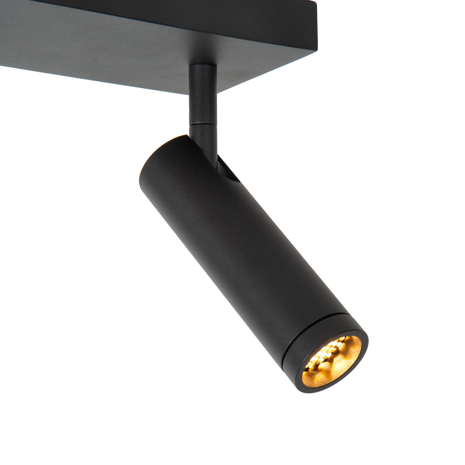 Downlight Grado, lengde 25 cm, svart, metall, 2 lyskilder