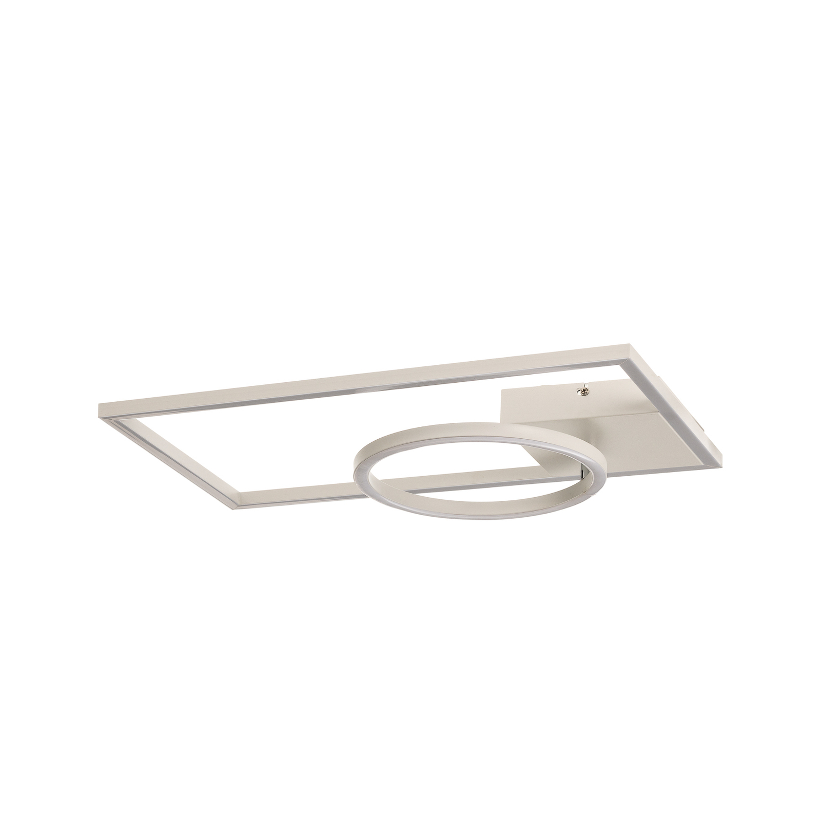 Lindby Coljana LED-Deckenlampe Rechteck/Ring weiß