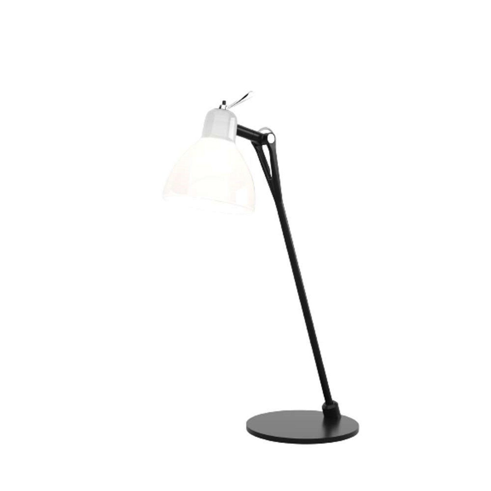 Luxy Glam T0 Bordslampa Black/Glossy White - Rotaliana