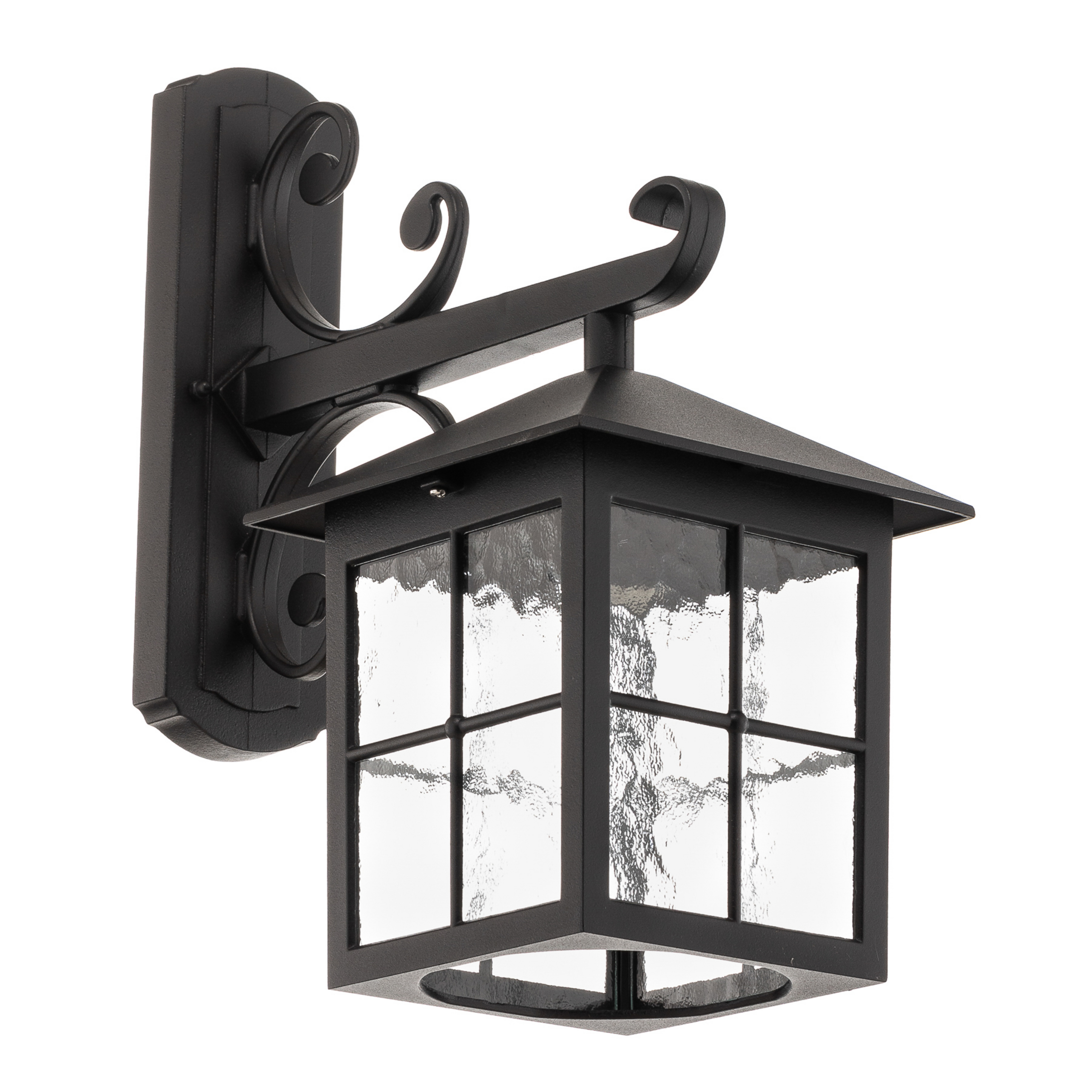 Winchester BL19 Außenwandlampe, schwarz/klar, IP43 - Elstead