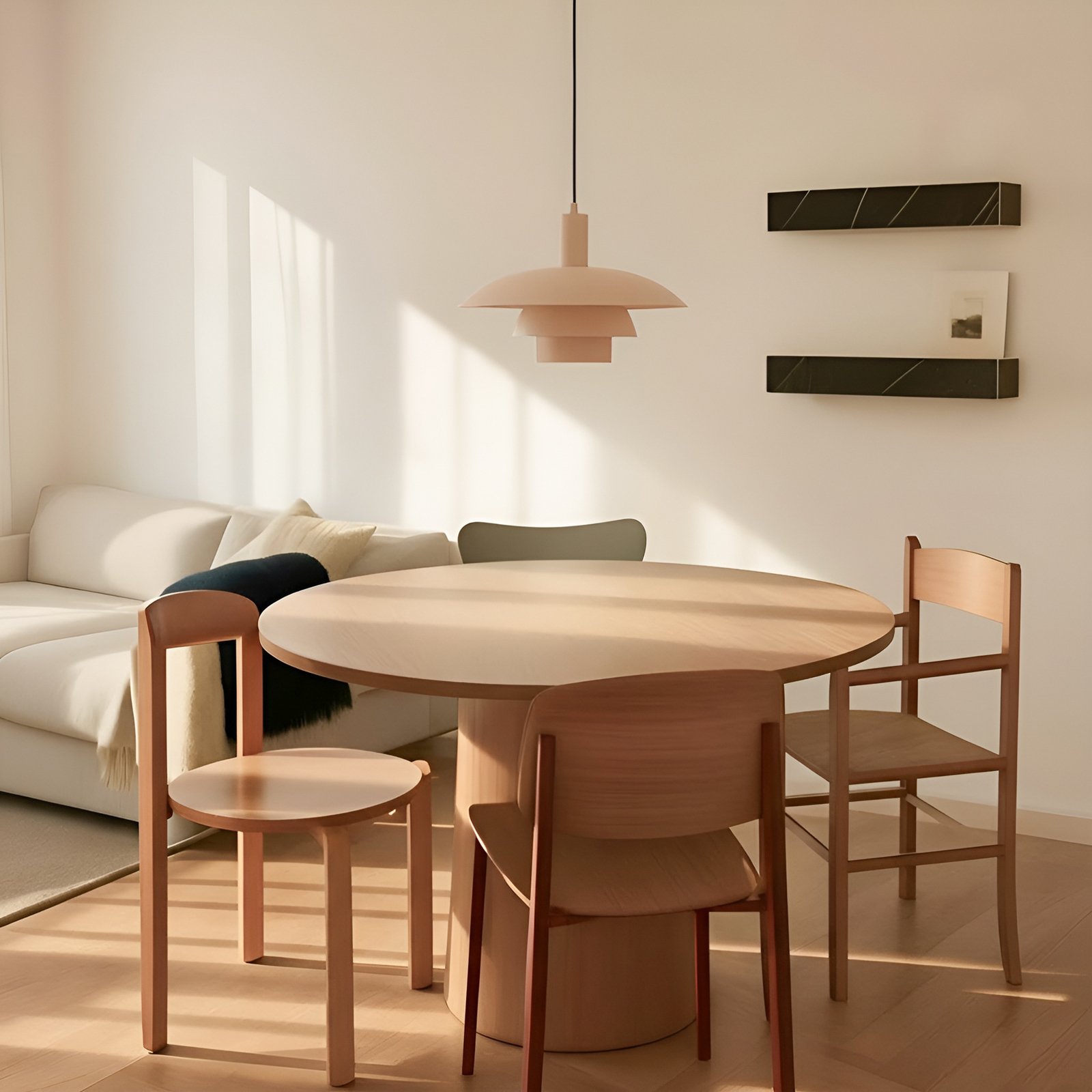 Lindby Elorri pendant light, beige, Ø 38 cm, metal Lindby Elorri pendant light, beige, Ø 38 cm, metal