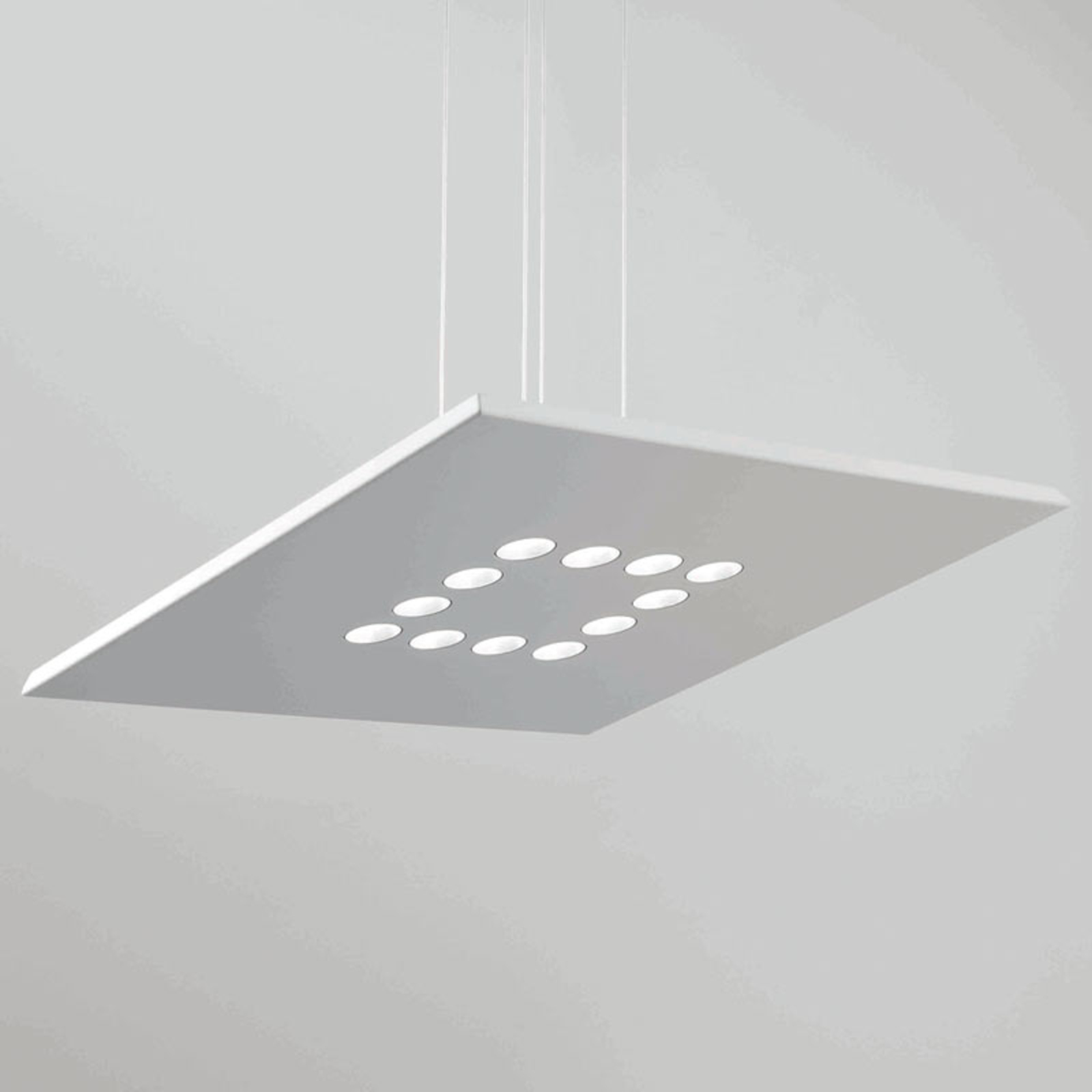 ICONE Confort LED pendant light in elegant white