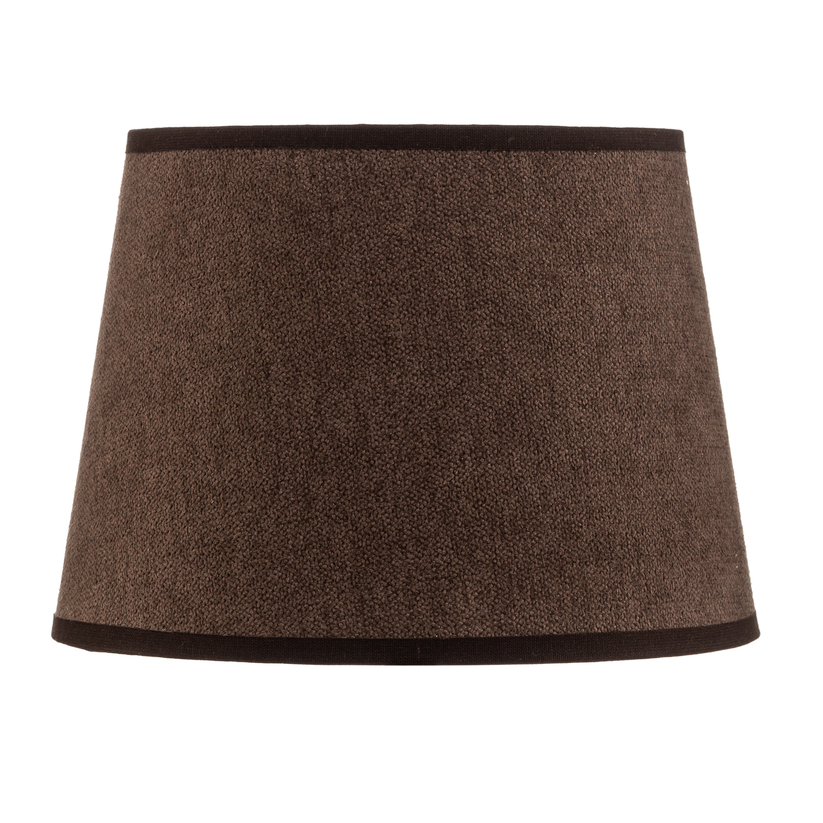 Classic S lampshade, woven, brown