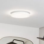 Prios LED ceiling lamp Artin, Ø 33 cm, white, CCT, IP65