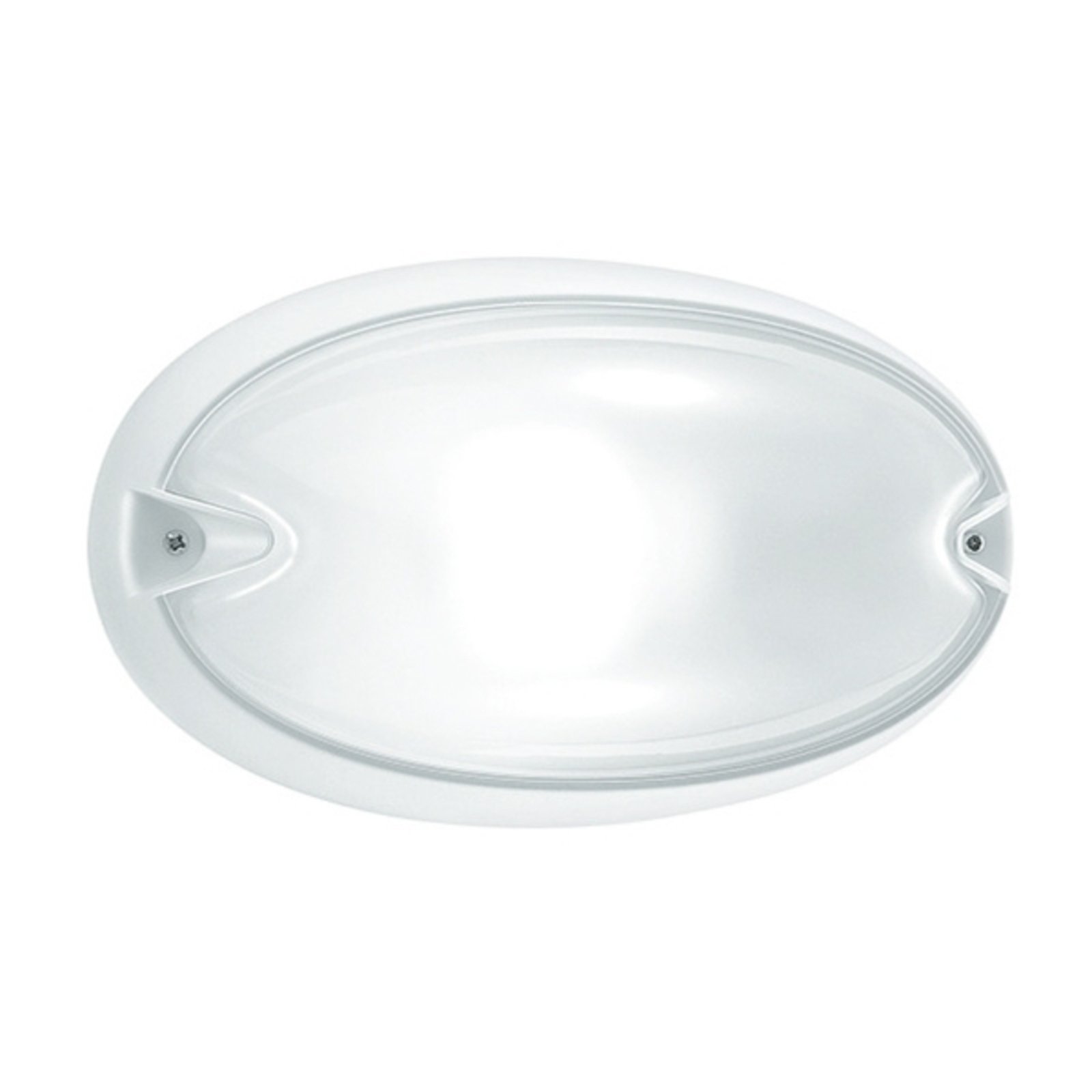 Ovalno vanjsko zidno svjetlo Chip bijelo