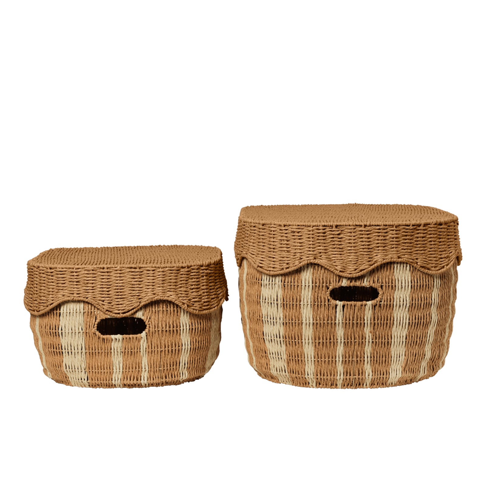 Rivan oppbevaringsboks, papir brun, sett med 2 - ferm LIVING