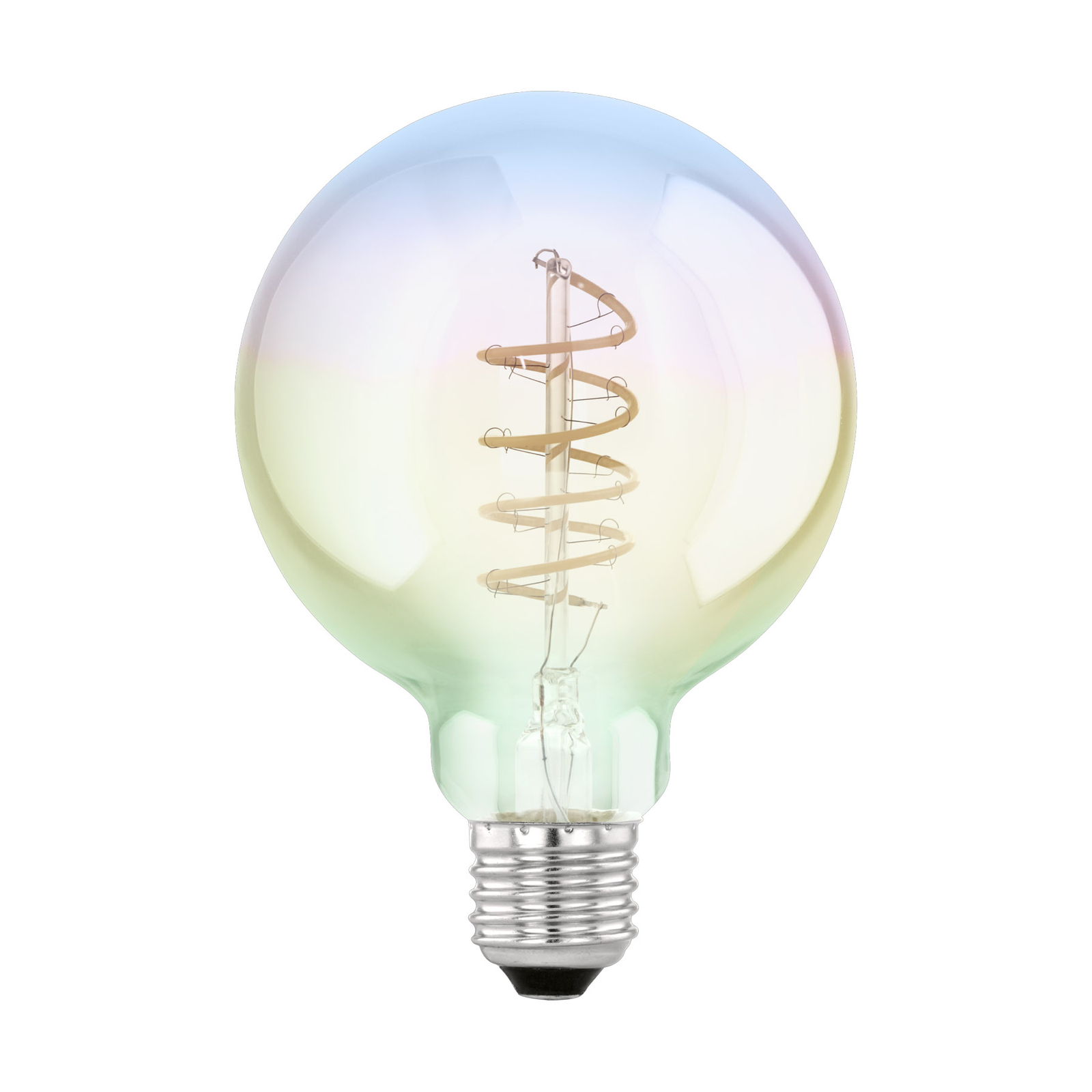 LED bulb E27 4W G95 2000K filament iridescent dimmable
