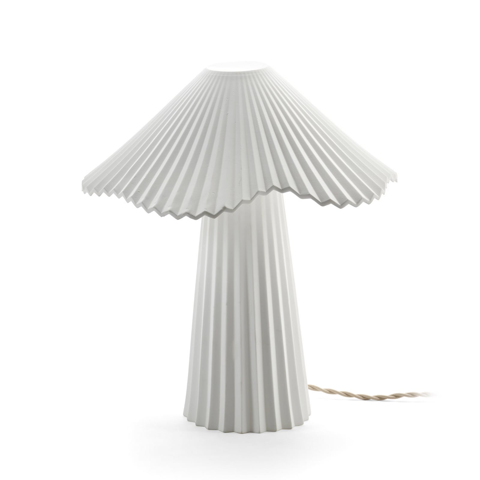 S WHITE UALA bordlampe, porcelæn, højde 34 cm, E14 – Serax