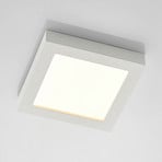 Plafonieră cu LED Prios Alette, alb, 22,7 cm, 18 W, reglabilă