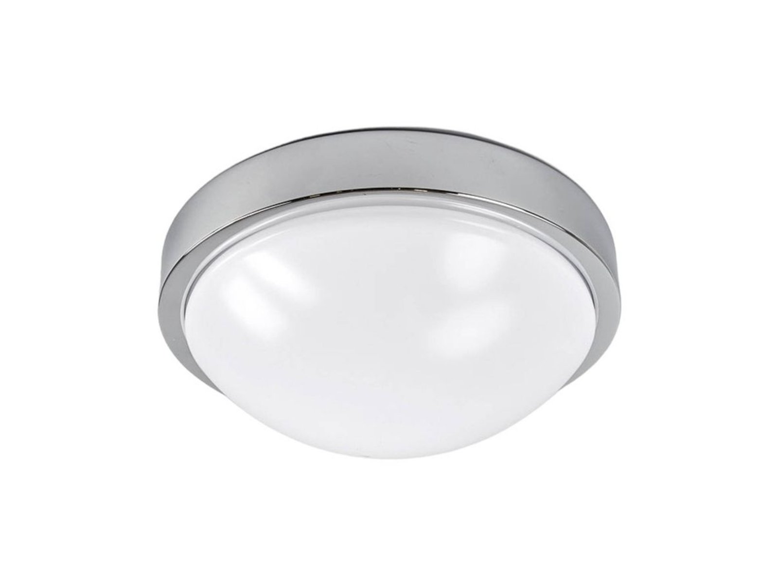 Elucio Plafond IP44 Opal/Chrome - Lindby