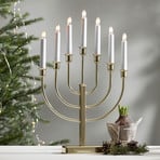 Свещник Kristina, височина 47 cm, E10 LED, 7-свещник, метал