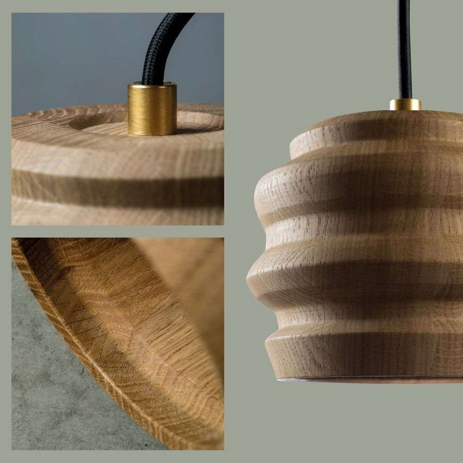 Peak Lustră Pendul Smoked Oak - CPH Lighting