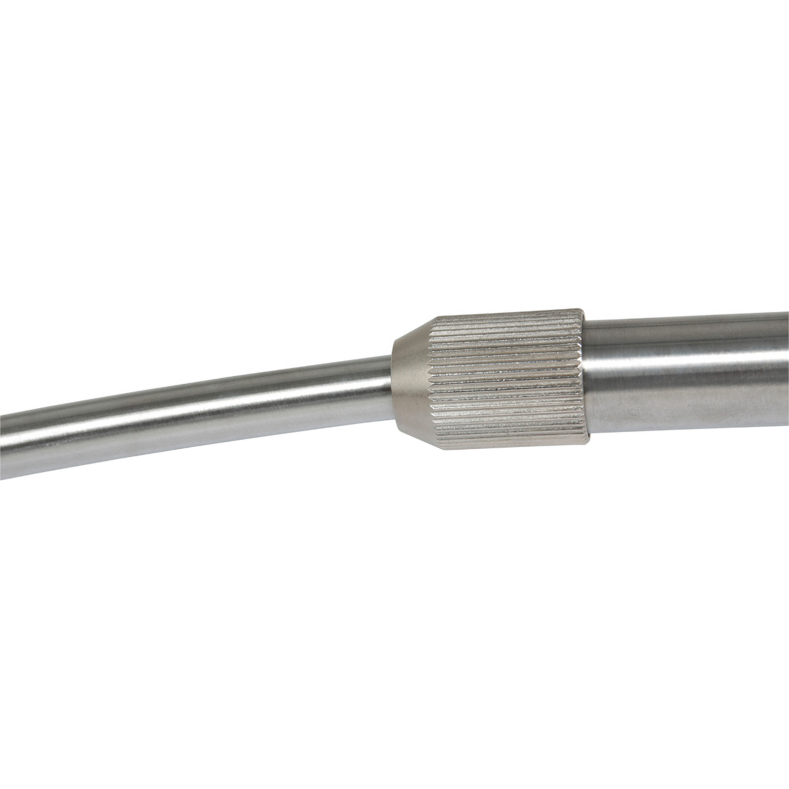 Kaareva lattiavalaisin Sparkled Light, teräs/musta nailon, 240 cm