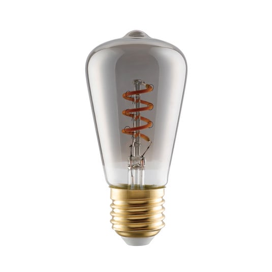 LED-Lampe E27 4W ST48 2.000K Filament smoky dim