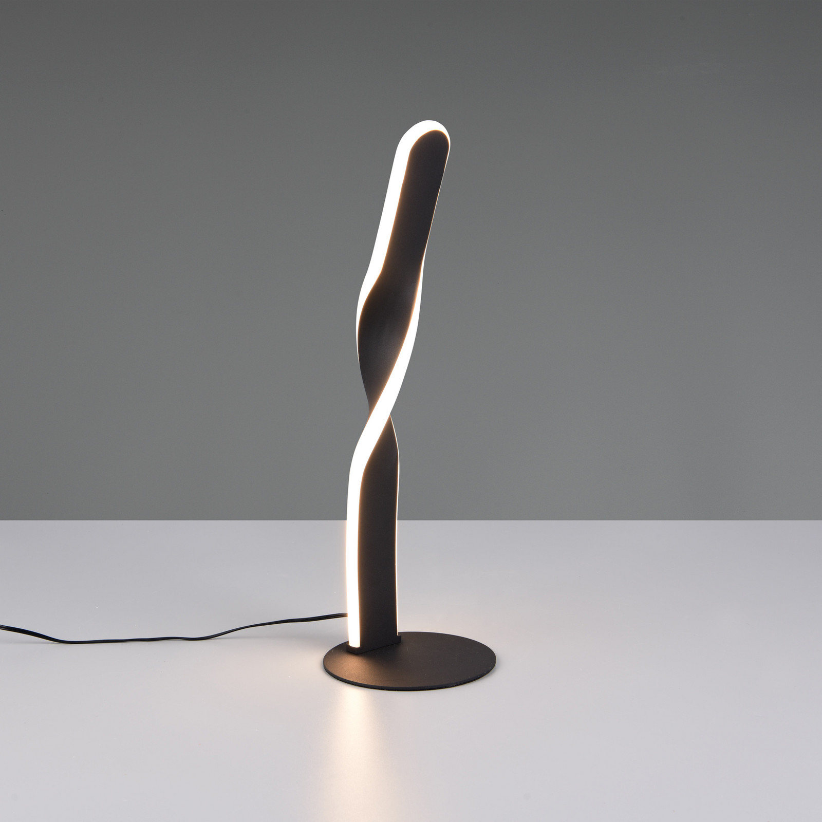 Reality Leuchten Lampa de masă LED Ginko negru mat metal înălțime 405 cm - Camera de zi / sufragerie - Modern