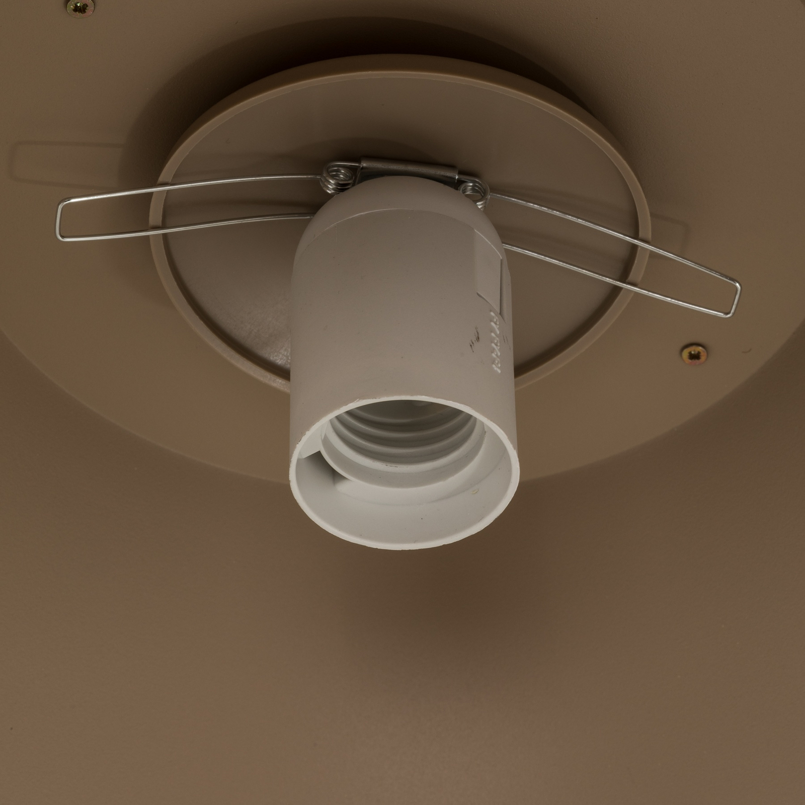 Hanglamp Funda, beige, Ø 30 cm, 1-lamp, metaal/glas Hanglamp Funda, beige, Ø 30 cm, 1-lamp, metaal/glas