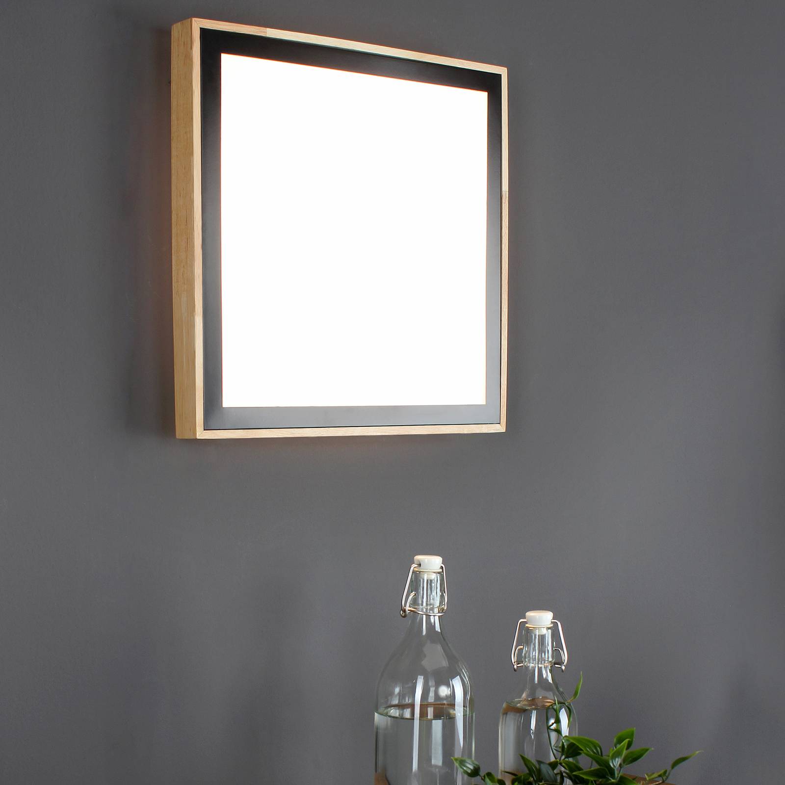 Eco-Light LED stropní světlo Solstar hranaté 39 x 39 cm