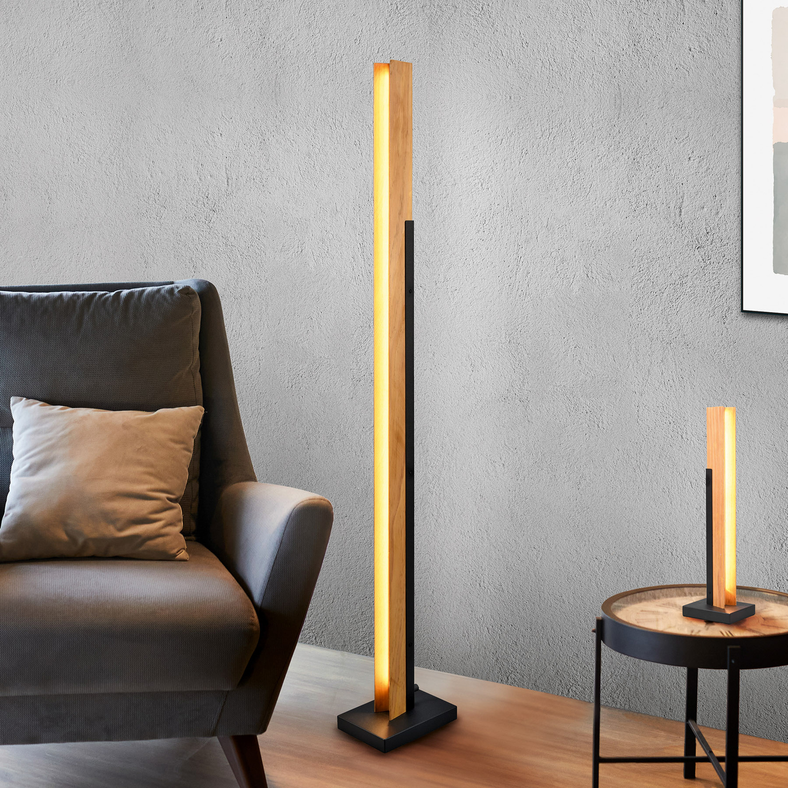Kerala LED floor lamp with touch dimmer
