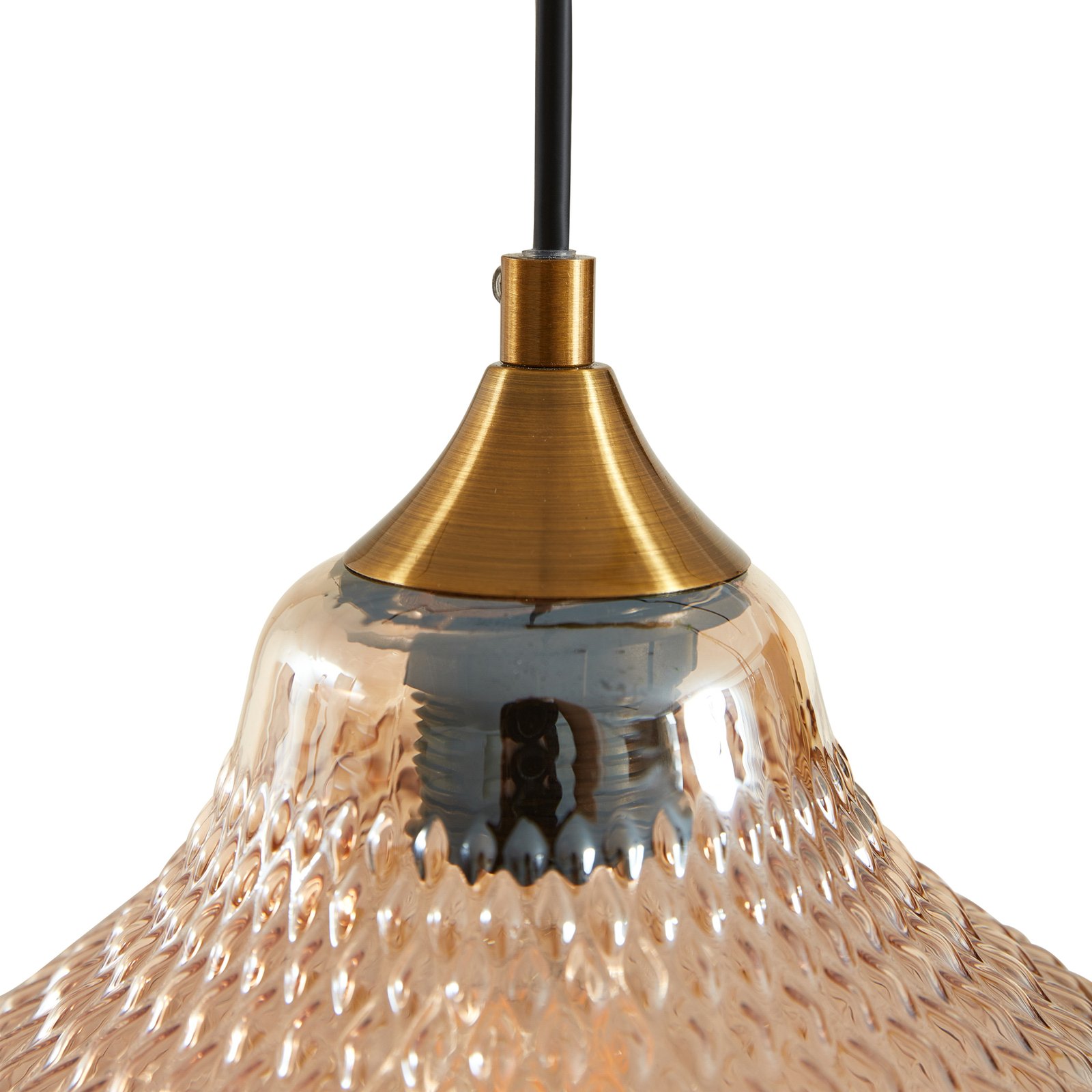 Drakar 3 Pendant Ø22 Amber - Lindby