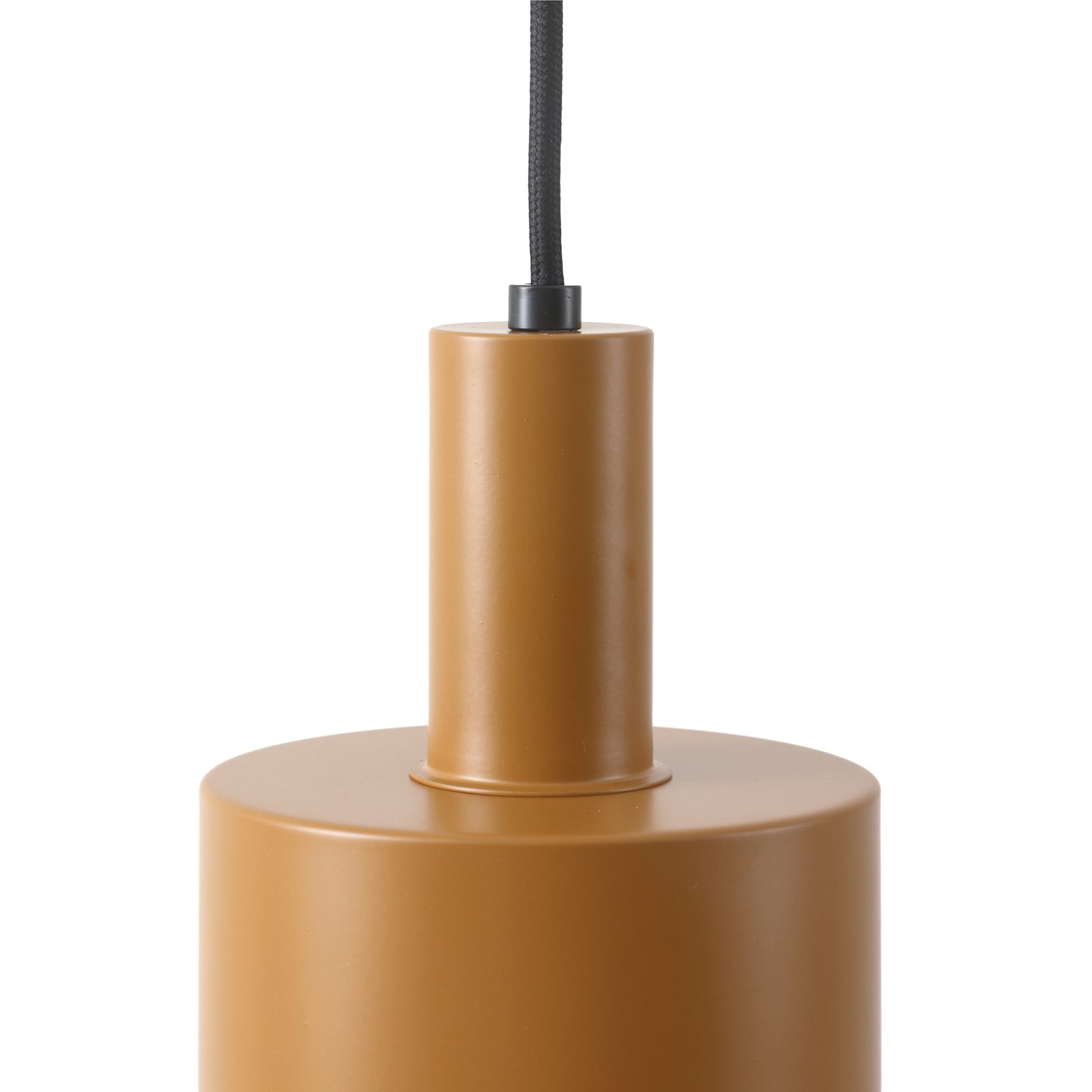 Lindby hanglamp Ovelia, zwart/bruin/beige, 3-lamps, ijzer
