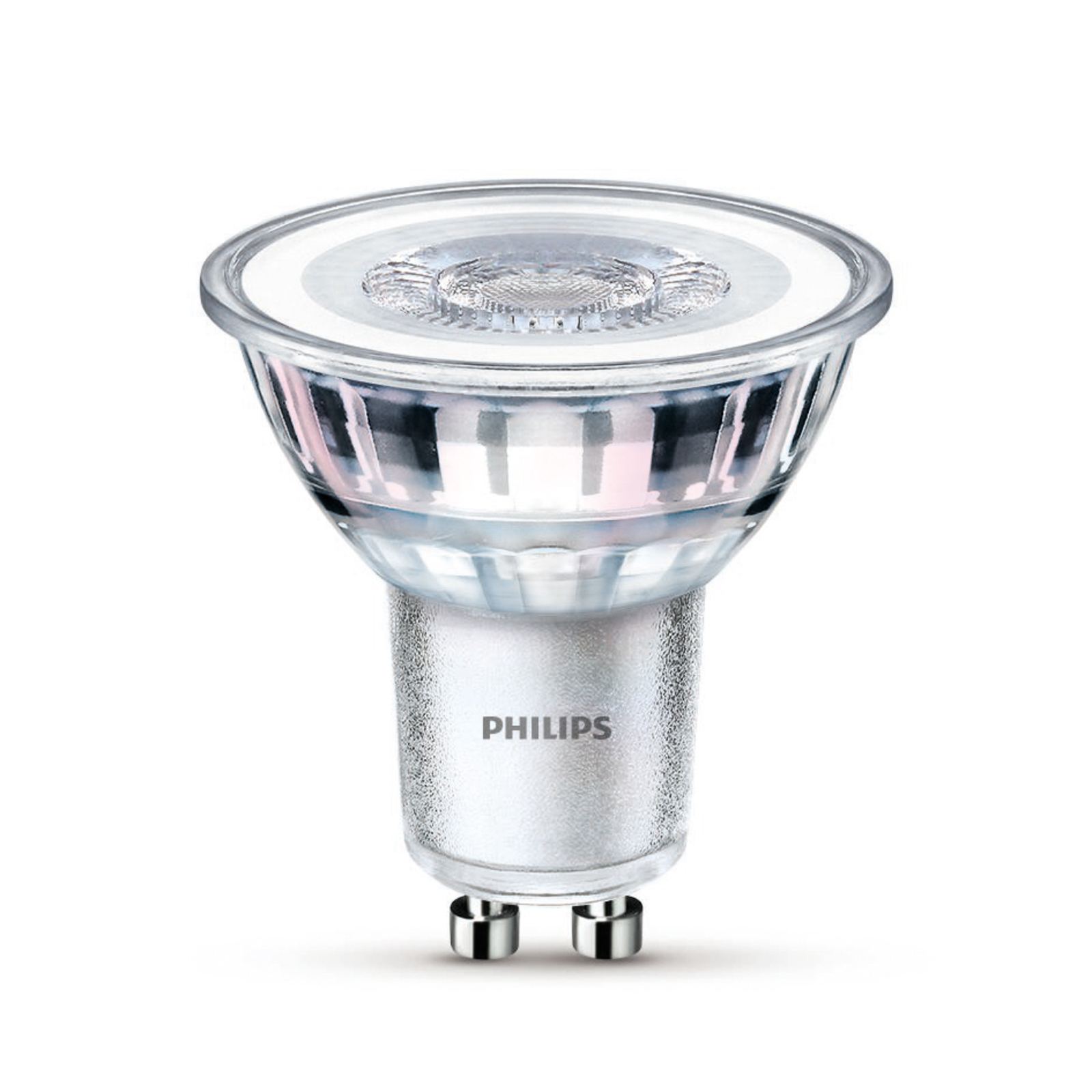 Philips LED bulb GU10 4.6W 355lm 827 clear 36° x3