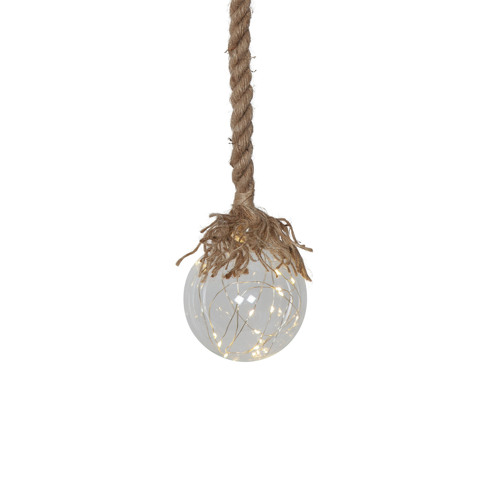 Lampe décorative LED Jutta, sphère verre Ø 10 cm