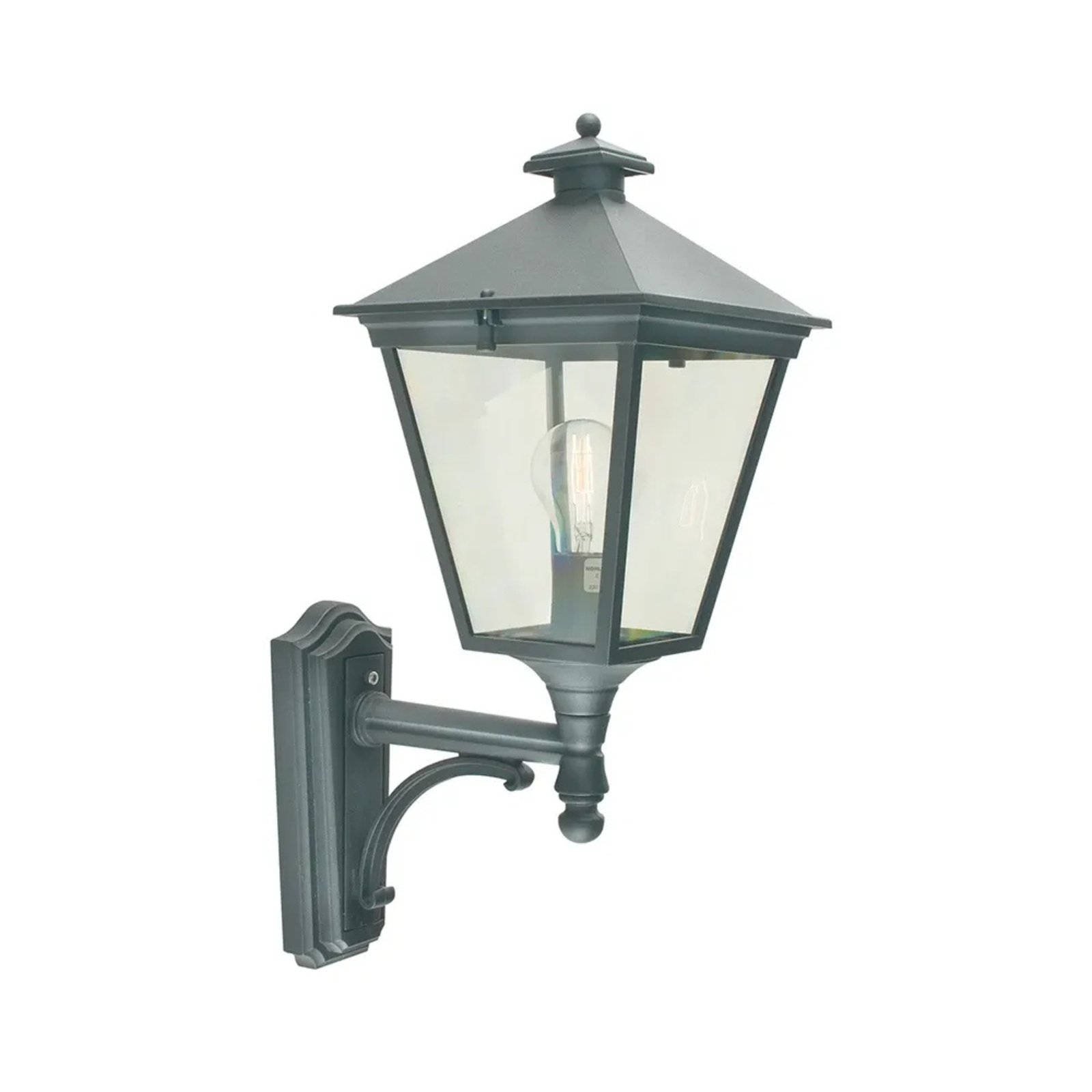 London Up Outdoor Wall Lamp Small Black - Norlys