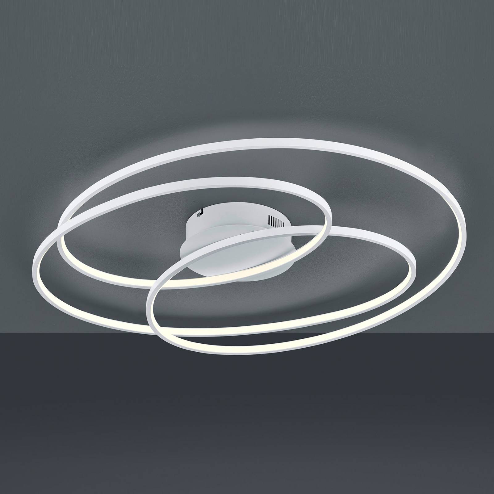 Lampa sufitowa LED Gale, 80 cm, biały matowy