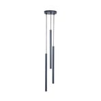 Sopel 3 pendant light, anthracite, round, 3-bulb, steel, G9
