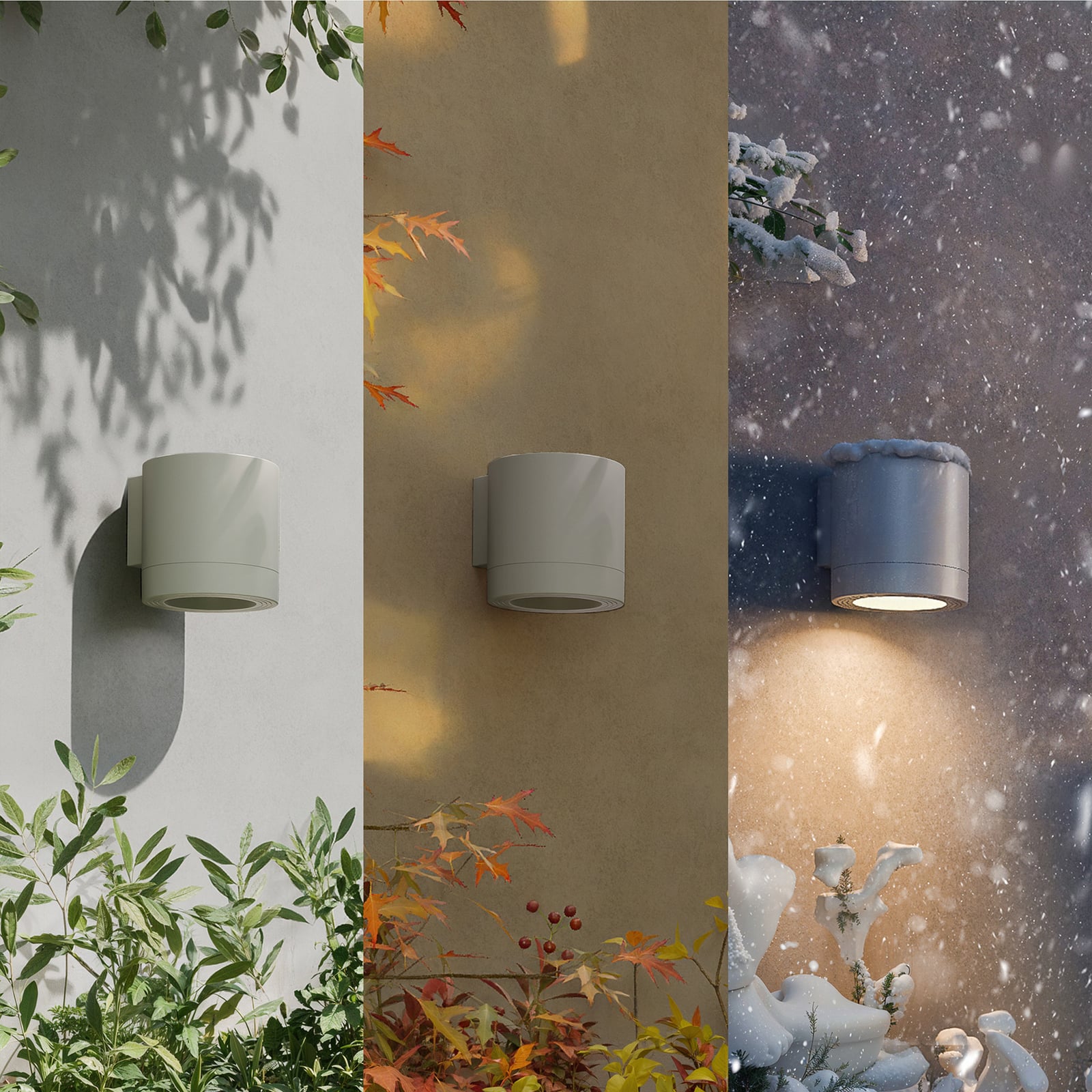 Philips Fylx kültéri fali lámpa, fehér, fém, IP44, GU10