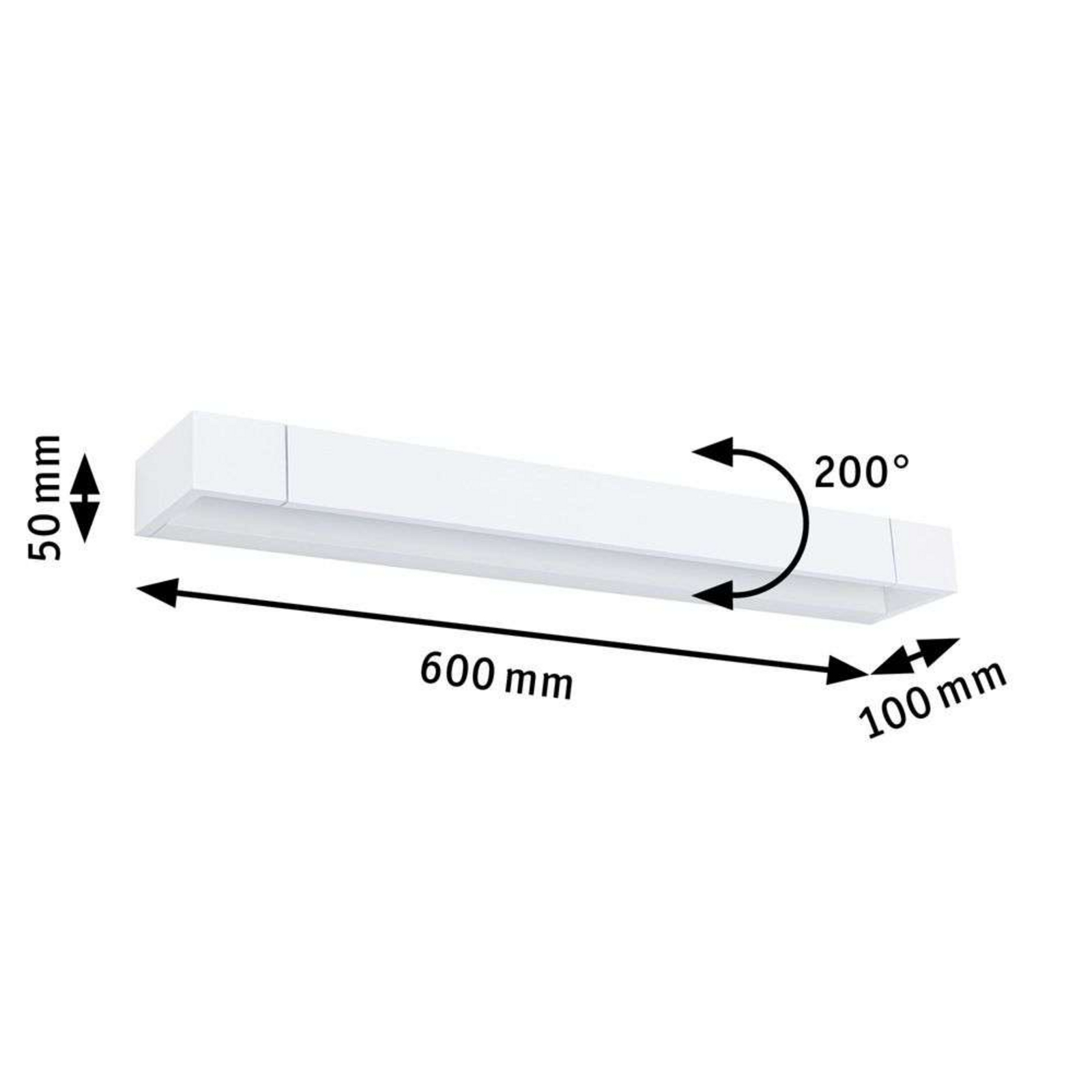 Lucille LED Candeeiro de Parede 3-Step-Dim. 18W IP44 Branco - Paulmann