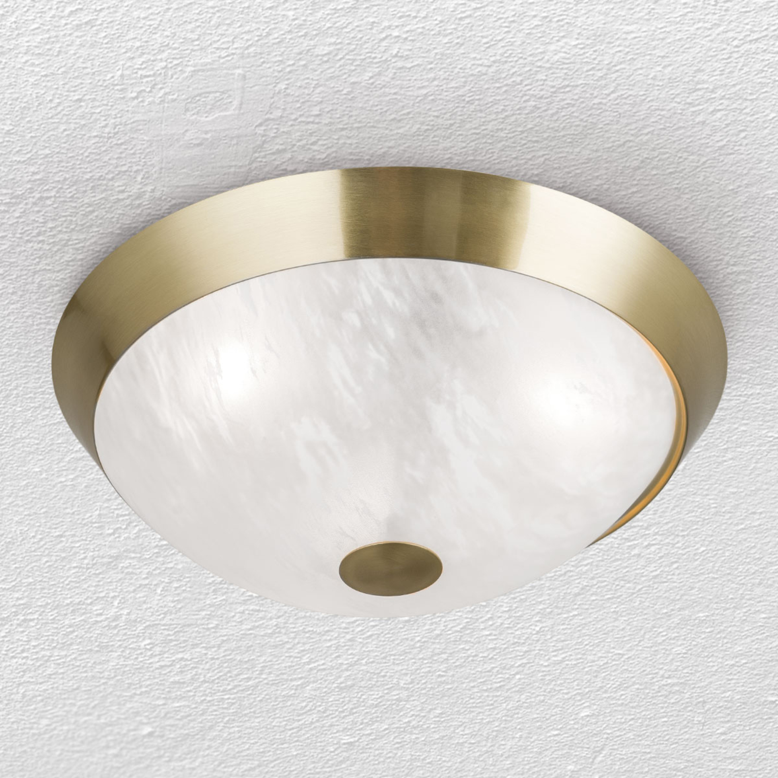34 cm ceiling lamp Jaya with glass lampshade