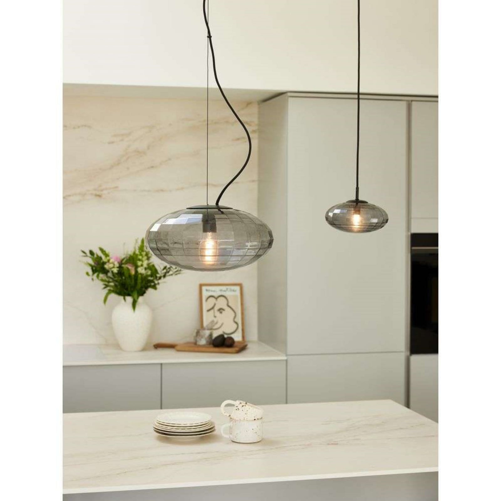 Mesh Taklampa &Oslash;20 Smoke Halo Design - Matsal - Metall