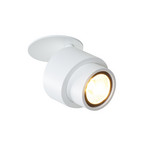 LED inbouwspot BRUSH, wit, Ø 7 cm, metaal, dimbaar, 2.700 K