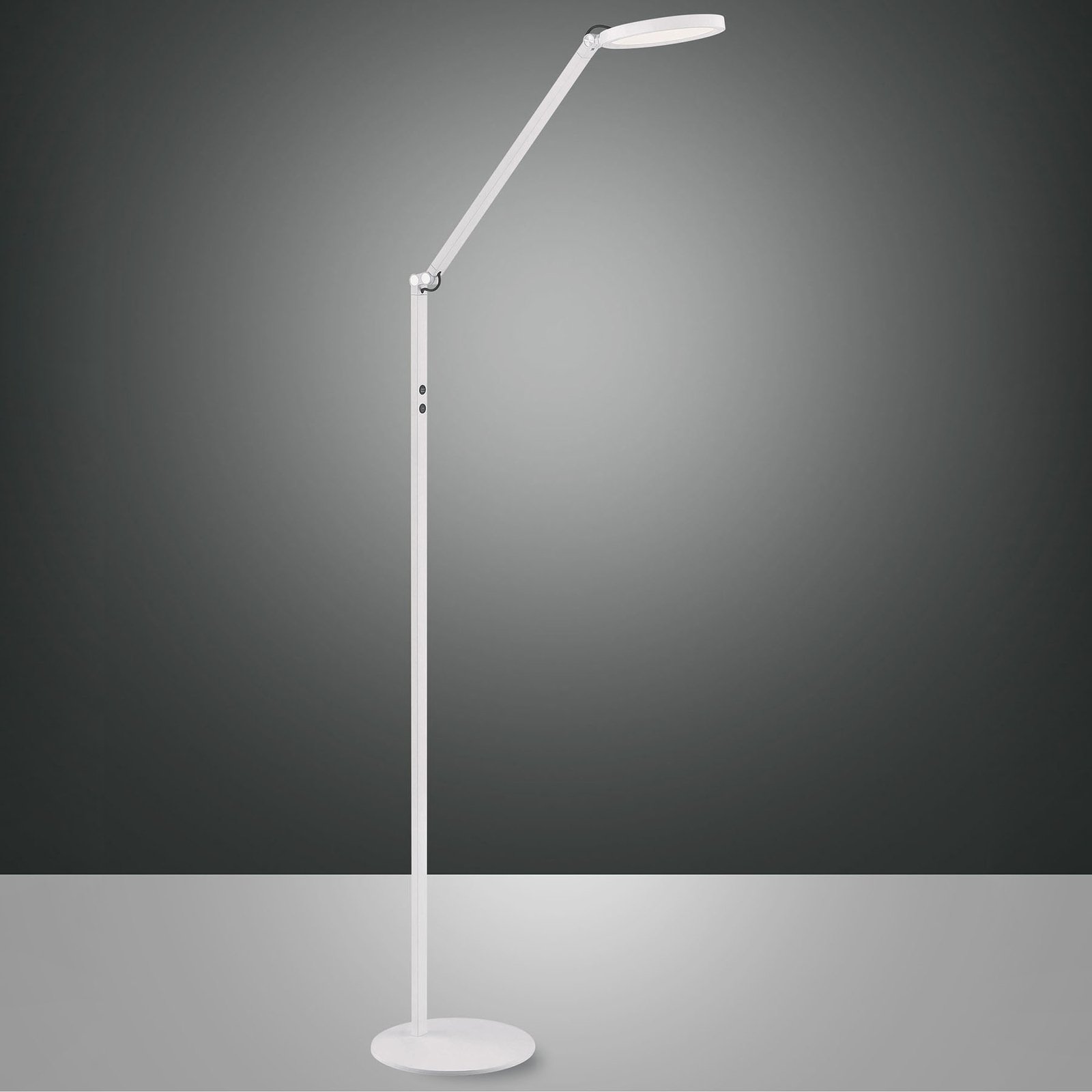 LED stojací lampa Regina, 1 zdroj, bílá