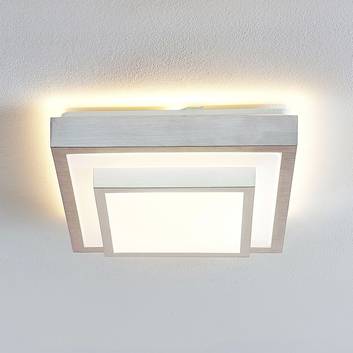 Lindby Mirco LED plafondlamp, hoekig, 32cm
