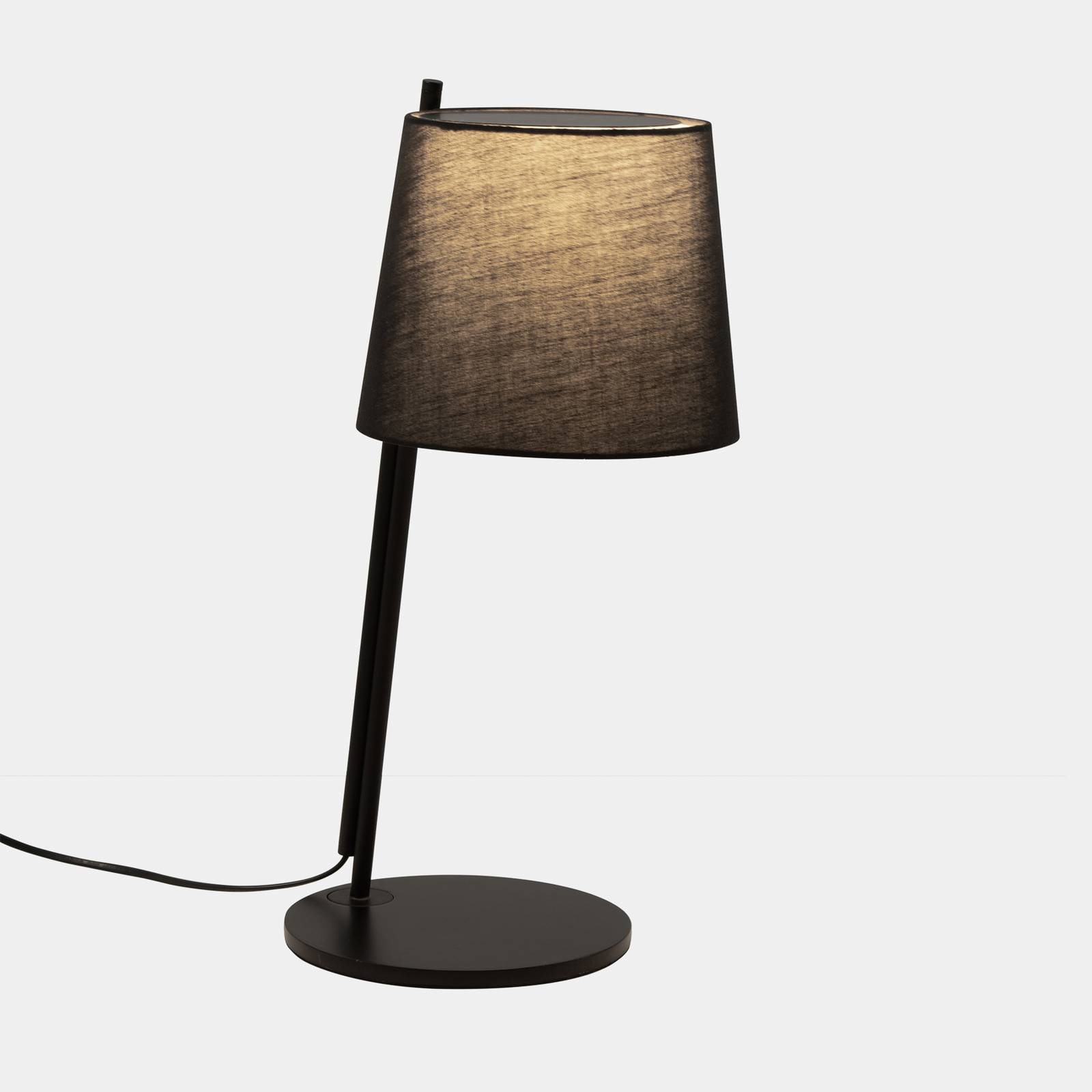 E-shop LEDS-C4 Clip stolová lampa 49 cm tienidlo čierna