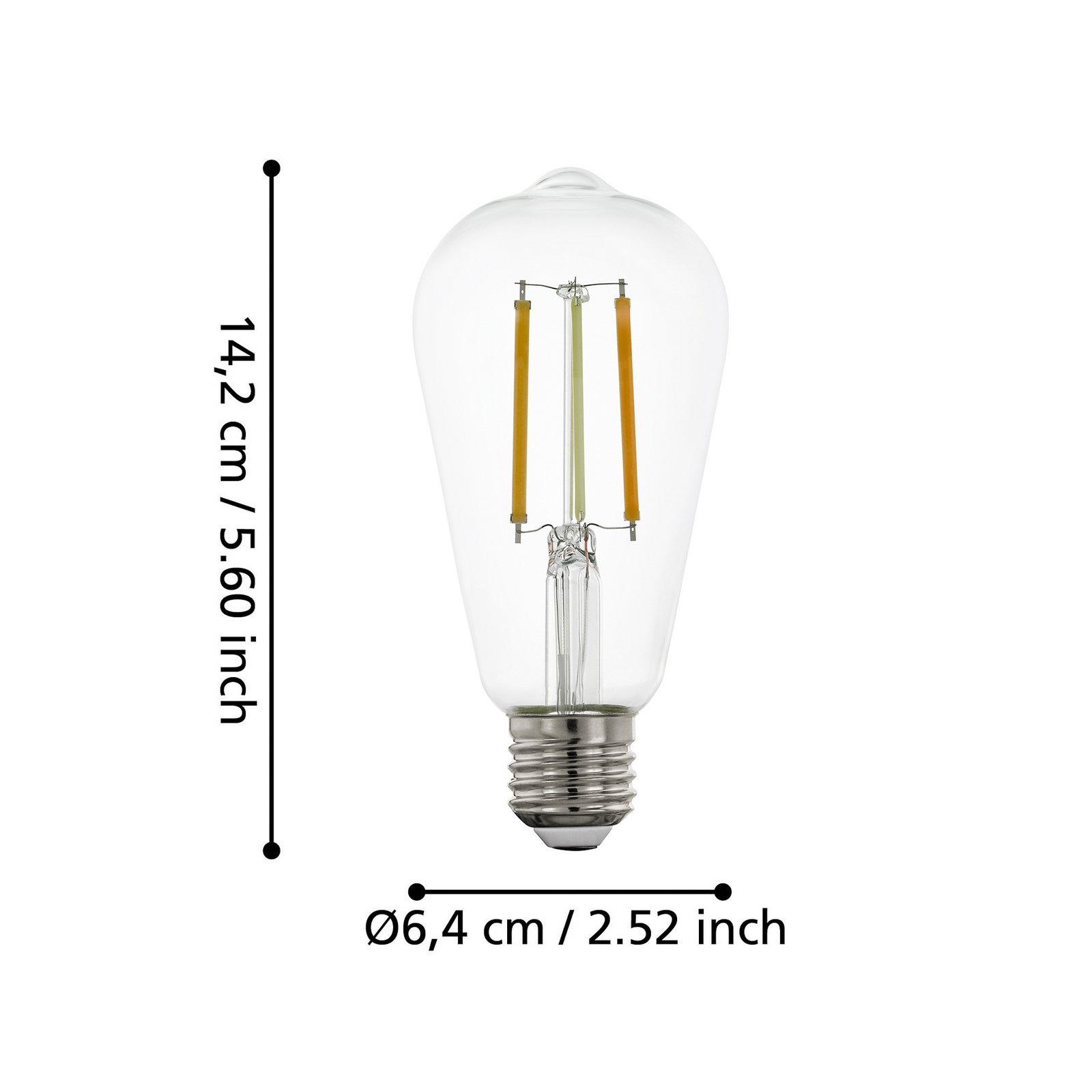 EGLO connect-z E27 ST64 lampa 6W 806lm 2200-6500K