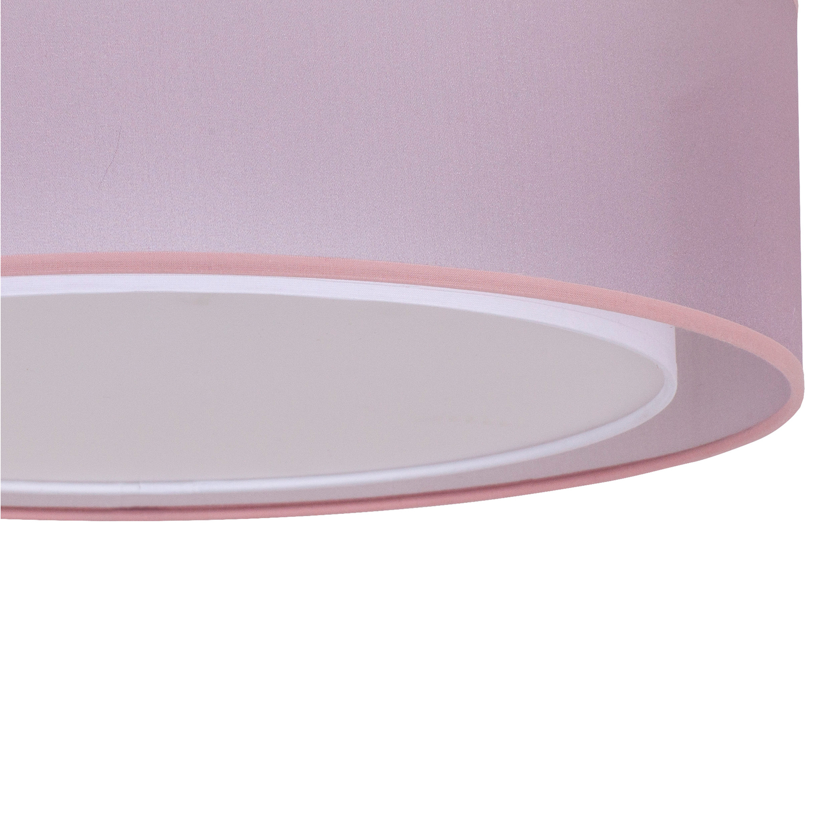 Euluna Tibu ceiling light, textile, Ø 50 cm, pink