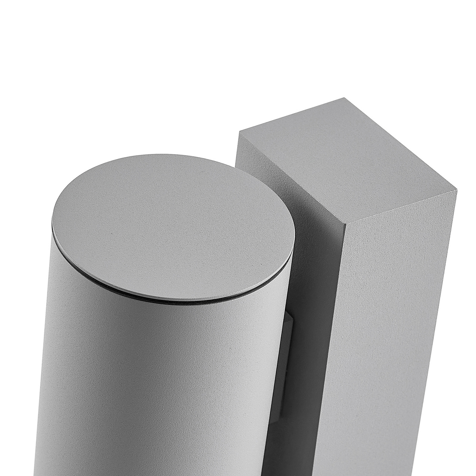 Außenwandlampe ShoreLine Pro Round, hellgrau, GU10